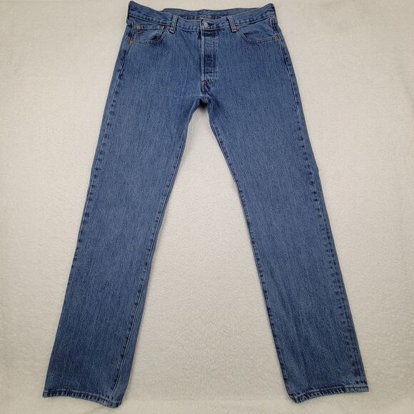 Levis 501‎ XX Straight Leg Jeans Mens 36 x 36 Measures 36 x 34 100% Cotton Egypt - Picture 1 of 8